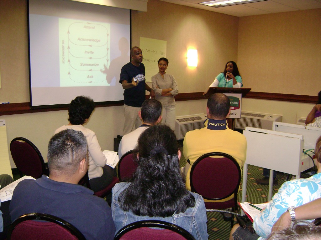 The Clevelands teaching at a Couples Retreat in New York